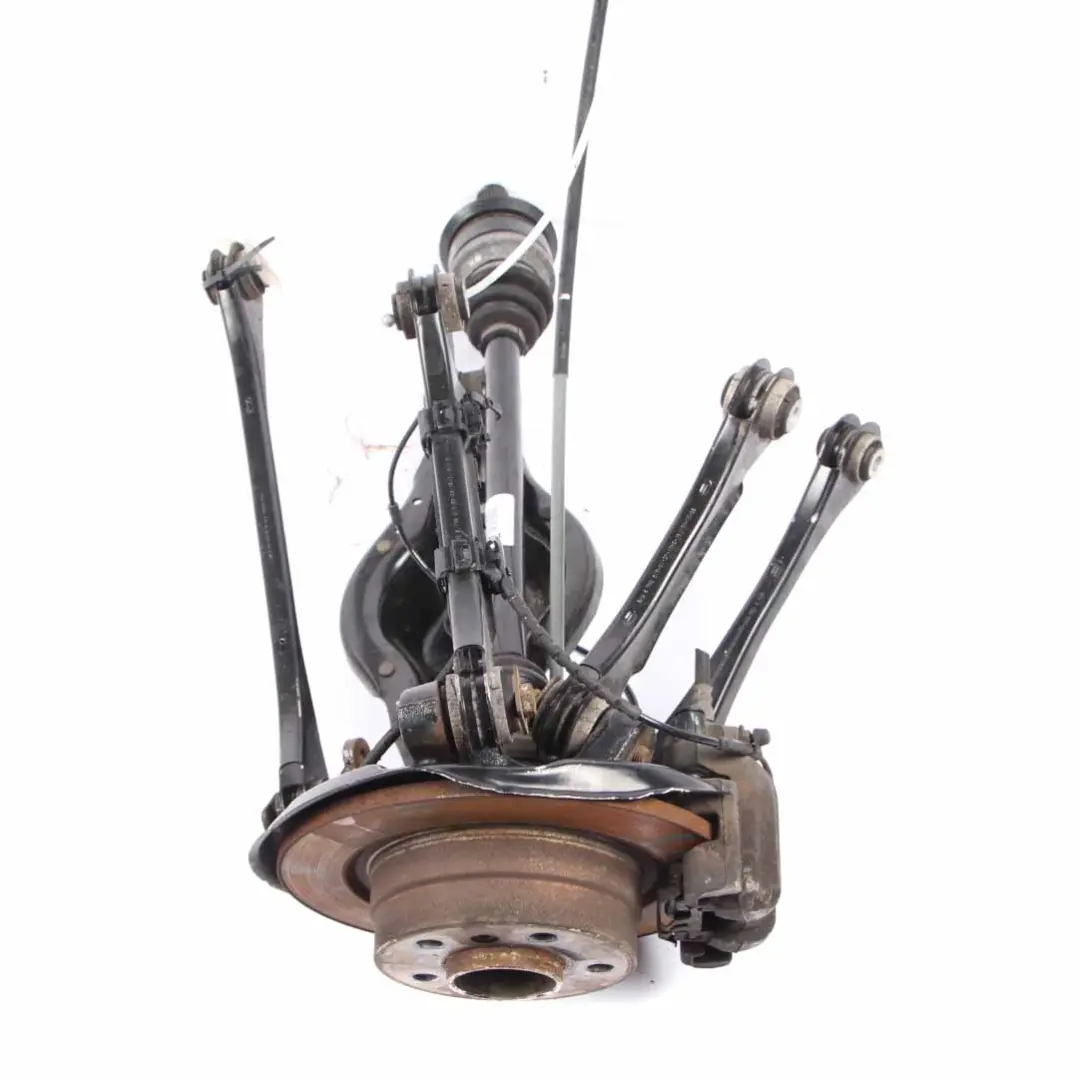 BMW F20 LCI 118i B38 Rear Right O/S Leg Suspension Axle Brake Disc Hub Set