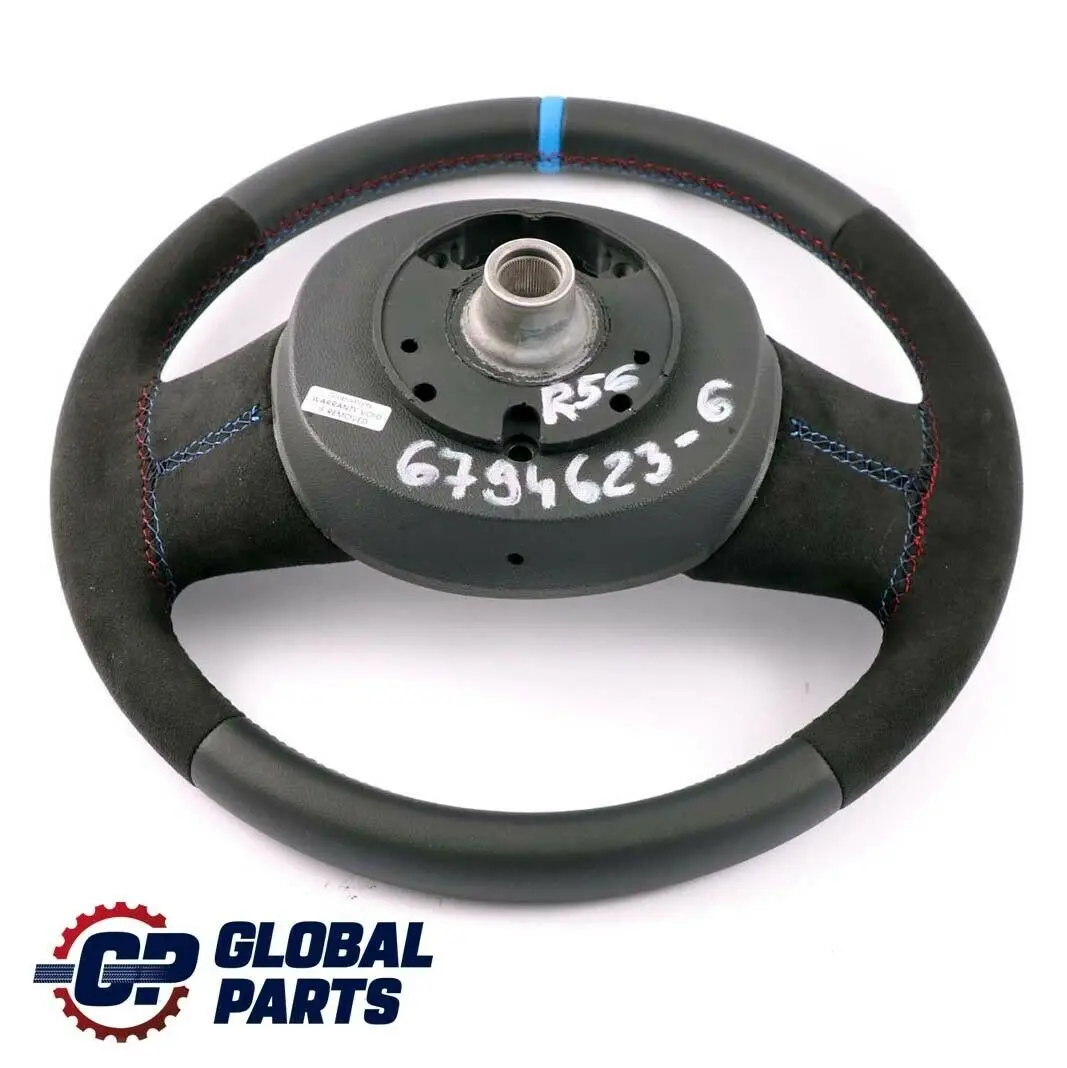 Mini Cooper R55 R56 NEW Leather / Alcantara Sport Look Steering Wheel 2 Spoke