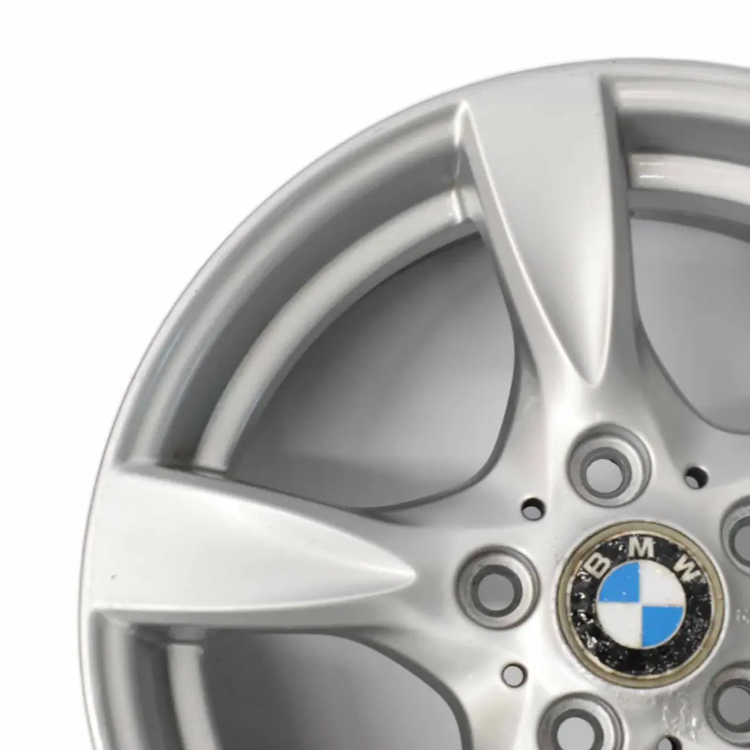 BMW E81 E82 E87 Silberne Leichtmetallfelge 17" Sternspeiche 371 7J ET:47 6795561