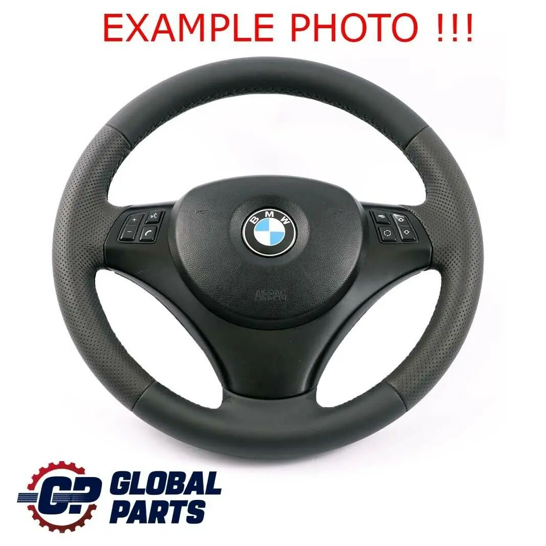 BMW E81 E82 E87 E90 E91 E92 NEUES Leder Sportlenkradkranz M Sport Look Lenkrad