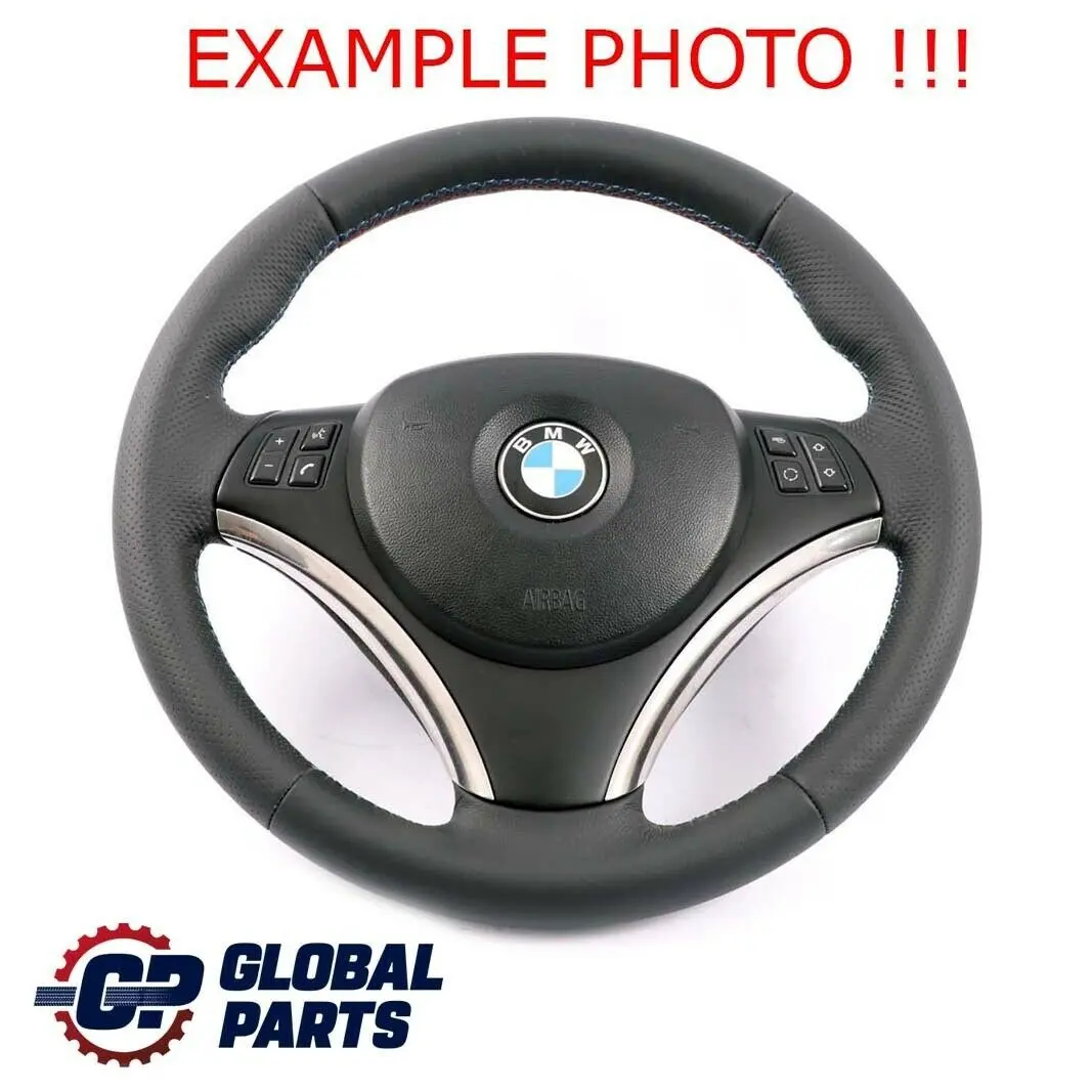 BMW E81 E82 E87 E90 E91 E92 NEUES Leder Sportlenkradkranz M Sport Look Lenkrad