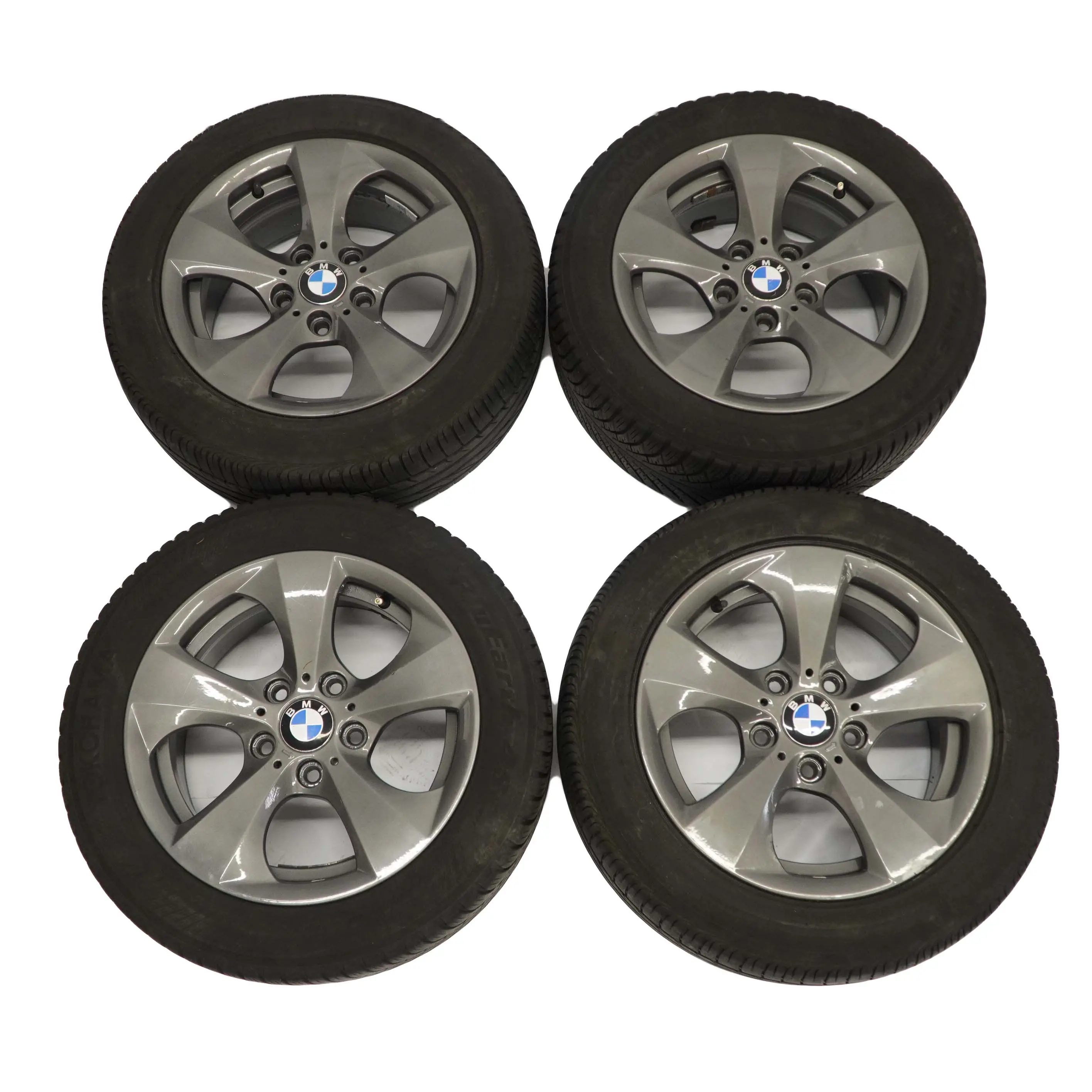 BMW E90 E91 F30 F31 Komplettes 4x Alu Felge Alufelgen Reifen 16" Streamline 306