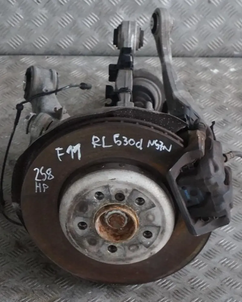 BMW 5 F11 Touring 530d N57N Rear Left N/S Leg Suspension Axle Brake Disc Hub Set