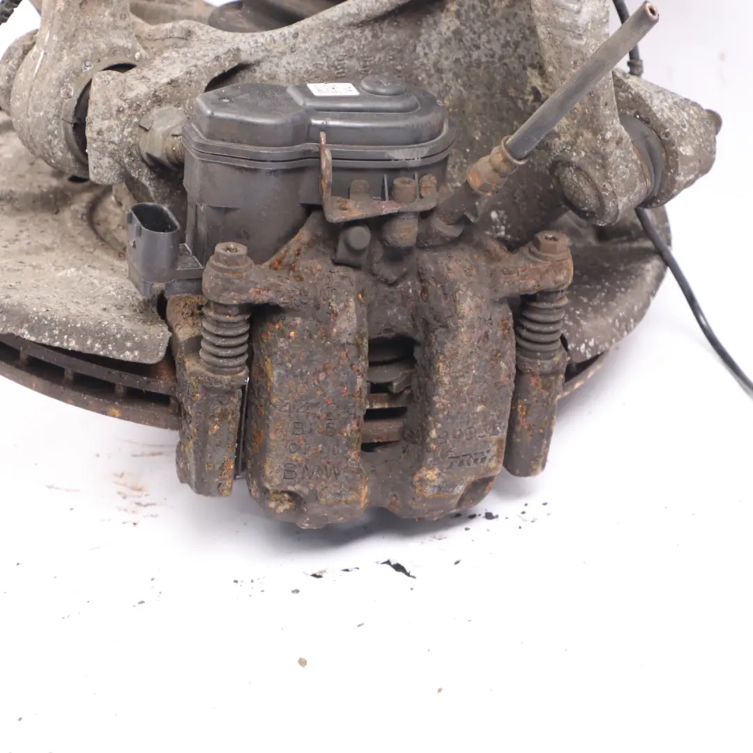 BMW F11 535i Rear Left N/S Leg Suspension Axle Brake Disc Hub Set