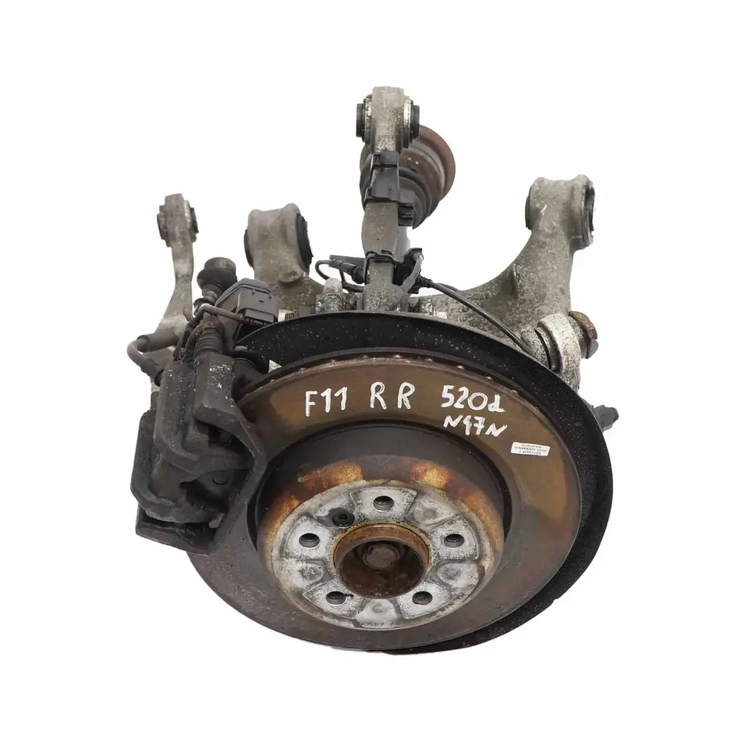 BMW F11 Touring 530d N57N trasera derecha Pierna Suspension Eje Freno Disco Hub