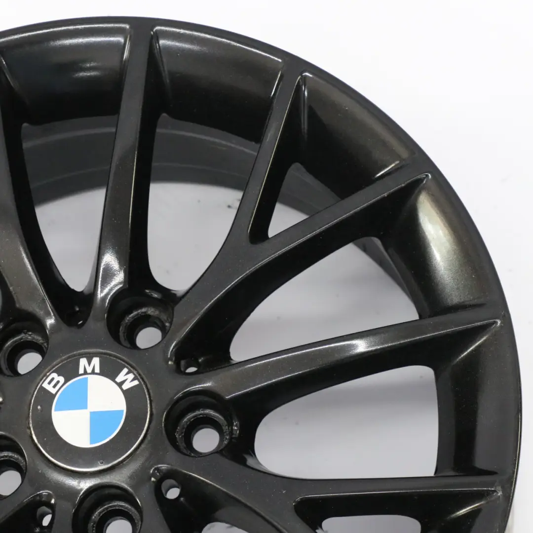 BMW F20 F21 F22 F23 Black Wheel Alloy Rim 17" 7J ET:40 Y-Spoke 380 6796205