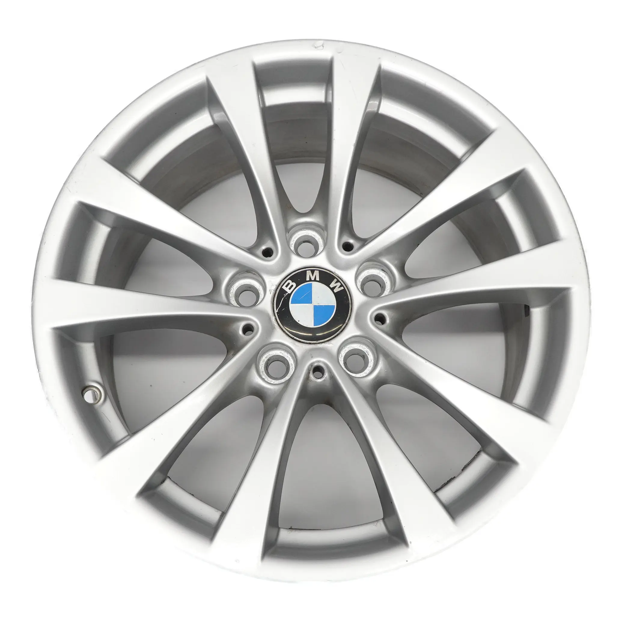 BMW F30 F31 F32 Rear Silver Alloy Wheel Rim 17" 8,5J ET:47 V-Spoke 395 6796245