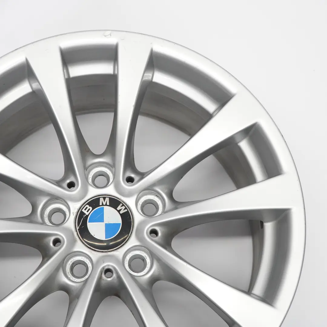 BMW F30 F31 F32 Rear Silver Alloy Wheel Rim 17" 8,5J ET:47 V-Spoke 395 6796245