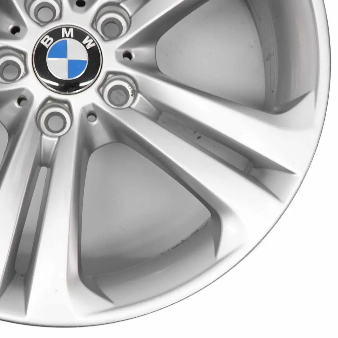 BMW F30 F31 Silberne Leichtmetallfelge 19" 8J Doppelspeiche 401 ET:36 6796256