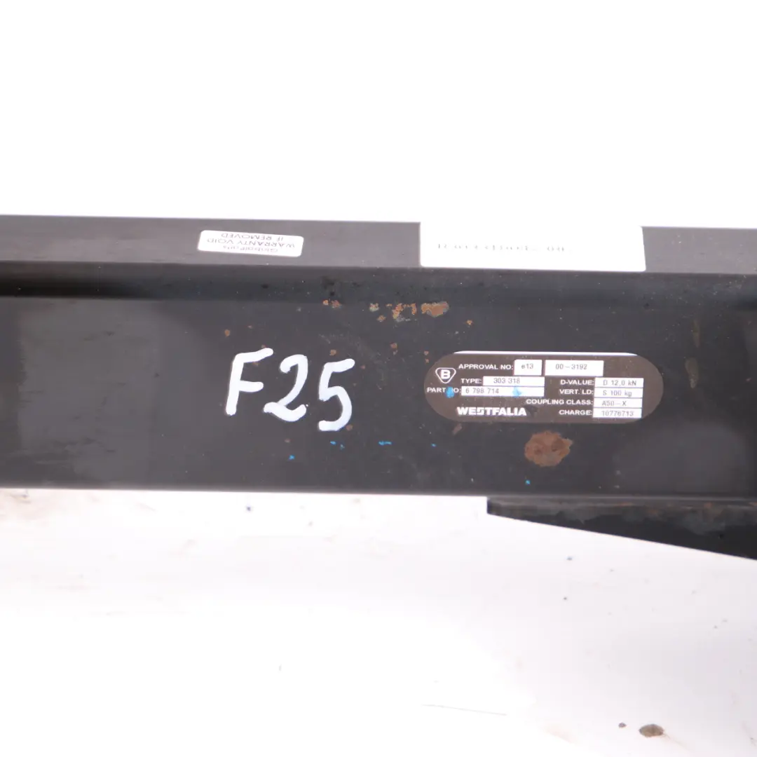 Rear Bumper BMW X3 F25 Westfalia Carrier Support Bar Towing Hitch Bar 6798714