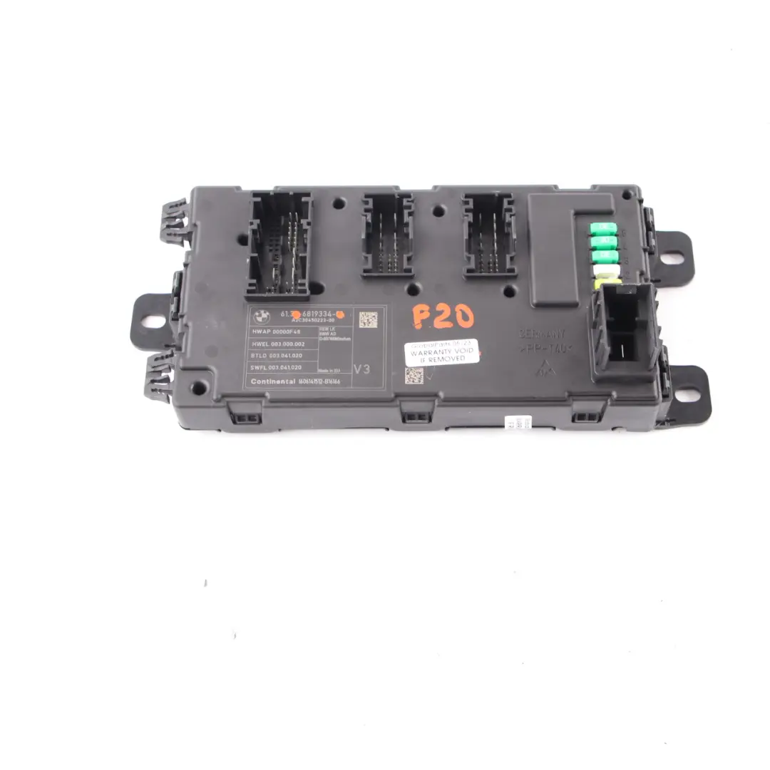 BMW F20 F21 F30 F31 REM Módulo Electrónico Trasero Caja de Fusibles Control