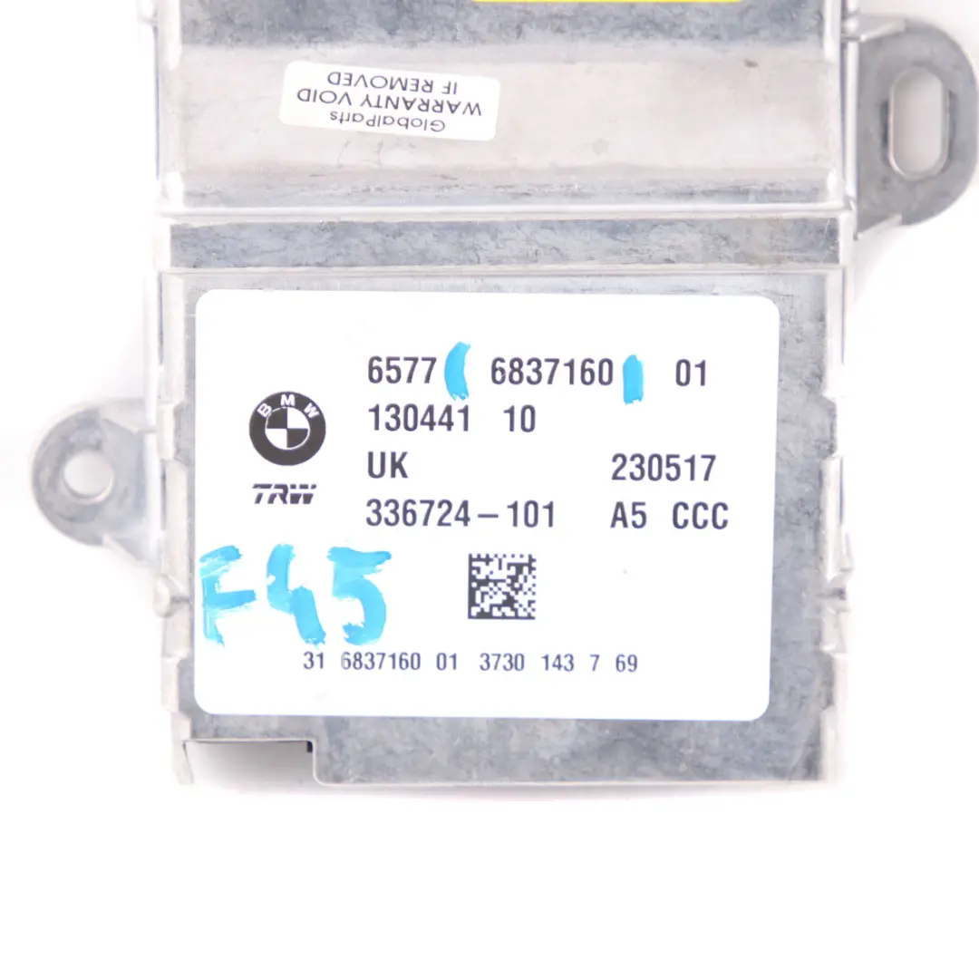 BMW F45 F46 F48 Module Airbag ECU Unité de Contrôle TRW 6837160