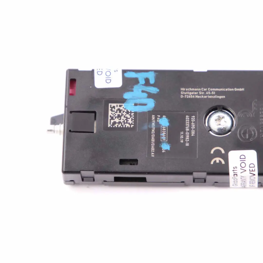 Amplificador Antena BMW F40 Aeral Diversity Control Unit FM DAB 6838609