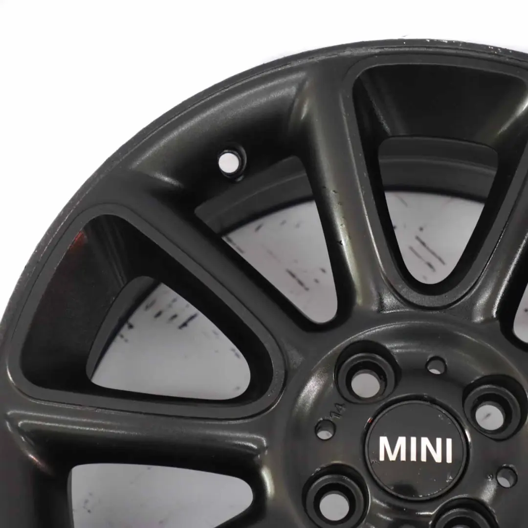 Mini Cooper R55 R56 R57 Black Wheel Alloy Rim 17" ET:48 7J  Sandblast Turned 132