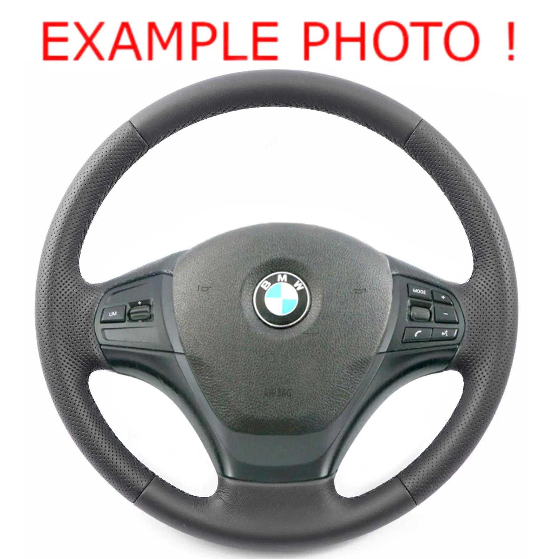 BMW F20 F21 F22 F30 F31 F34 NOUVEAU Volant en cuir noir avec filets noirs