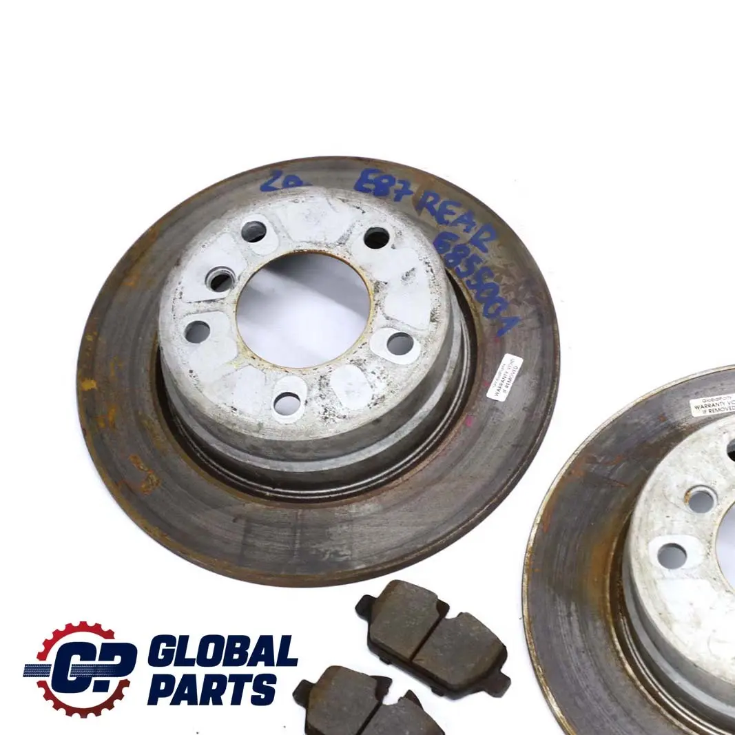 BMW 1 E81 E87 116i 118i 118d Rear Wheel Brake Disc Pad Set 280X10 6855001