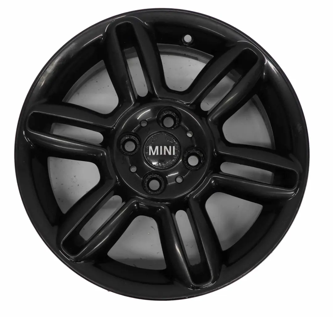 Mini Cooper R55 R56 R57 Llanta De Aleación Negra 16" 6,5J 6-Star Twin Spoke 119