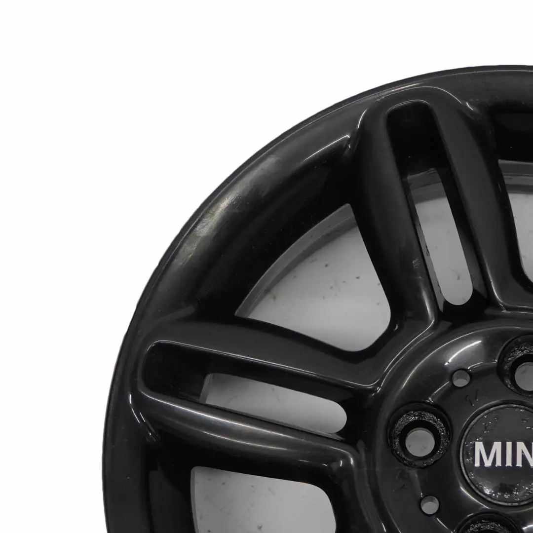 Mini Cooper R55 R56 R57 Llanta De Aleación Negra 16" 6,5J 6-Star Twin Spoke 119