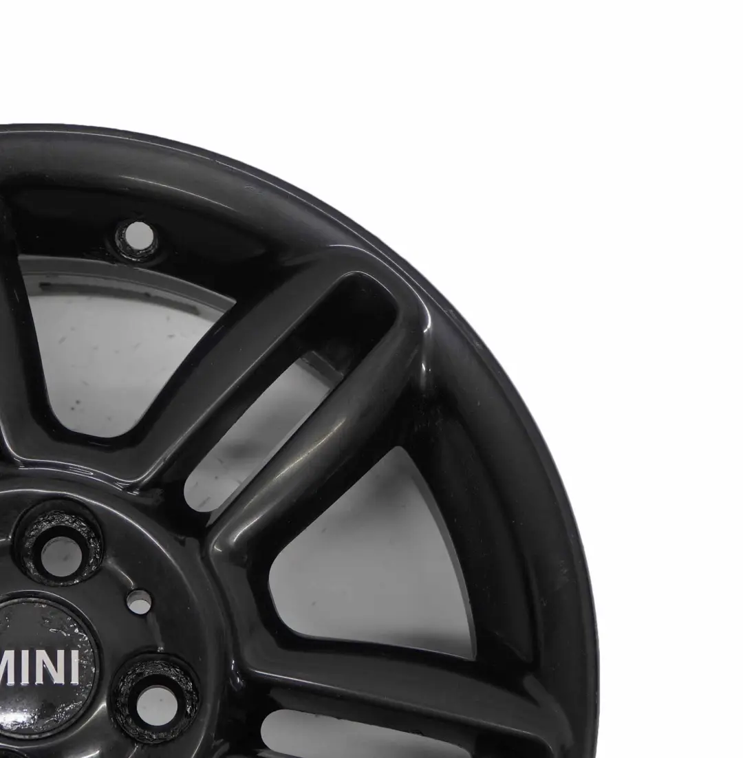 Mini Cooper R55 R56 R57 Llanta De Aleación Negra 16" 6,5J 6-Star Twin Spoke 119