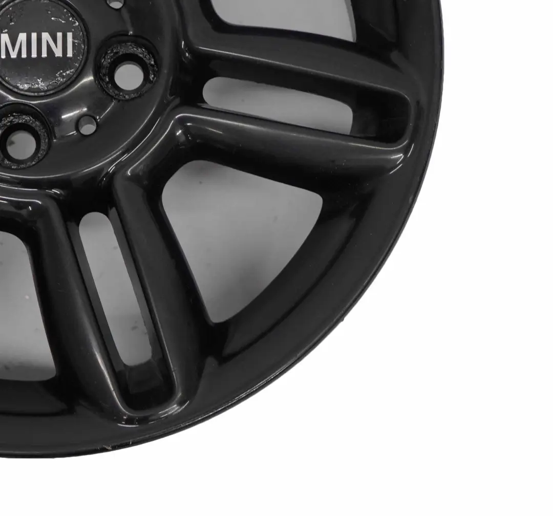 Mini Cooper R55 R56 R57 Llanta De Aleación Negra 16" 6,5J 6-Star Twin Spoke 119