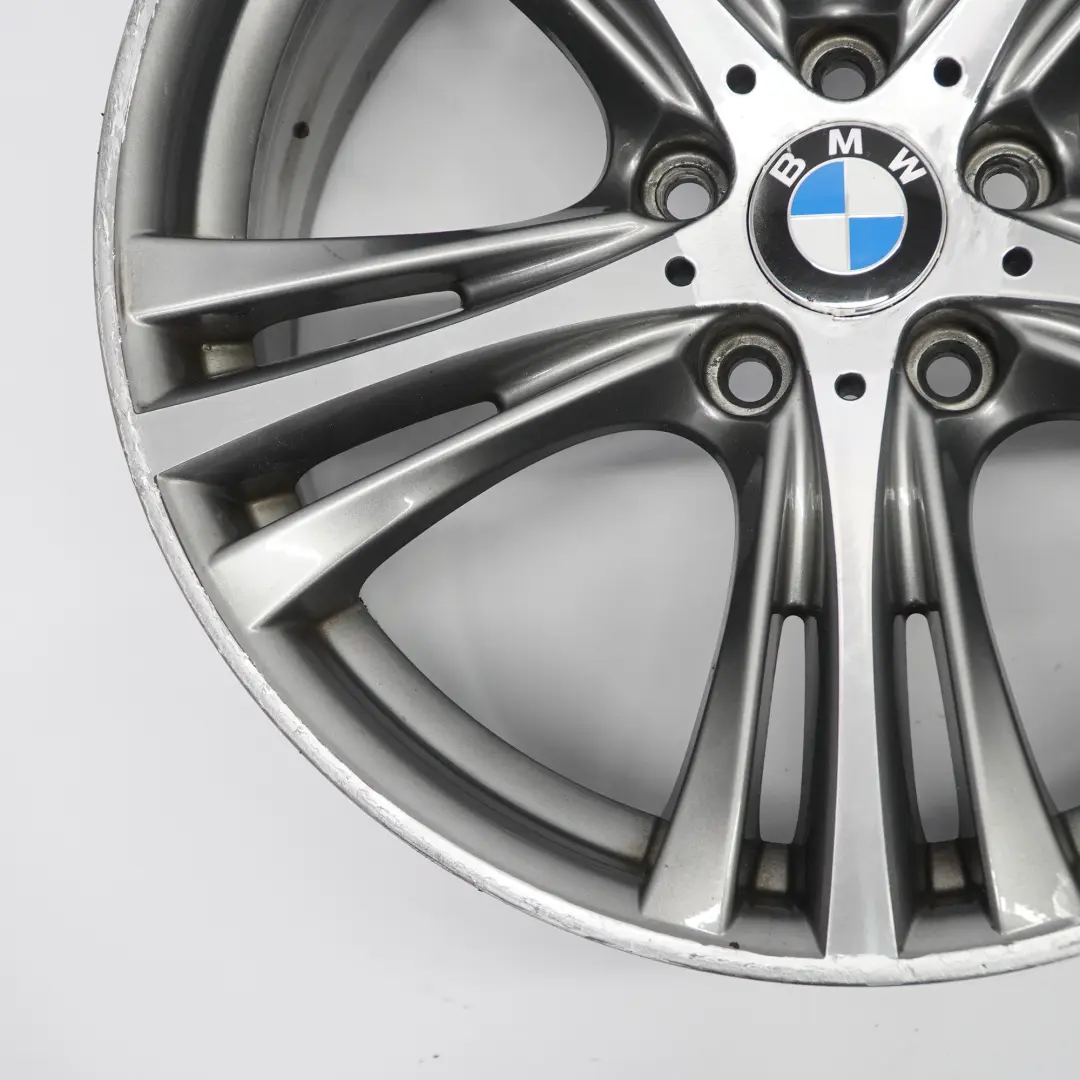 BMW F30 Ferric Grey Rear Alloy Wheel Rim 19" 8,5J ET:47 Star Spoke 407 6857566