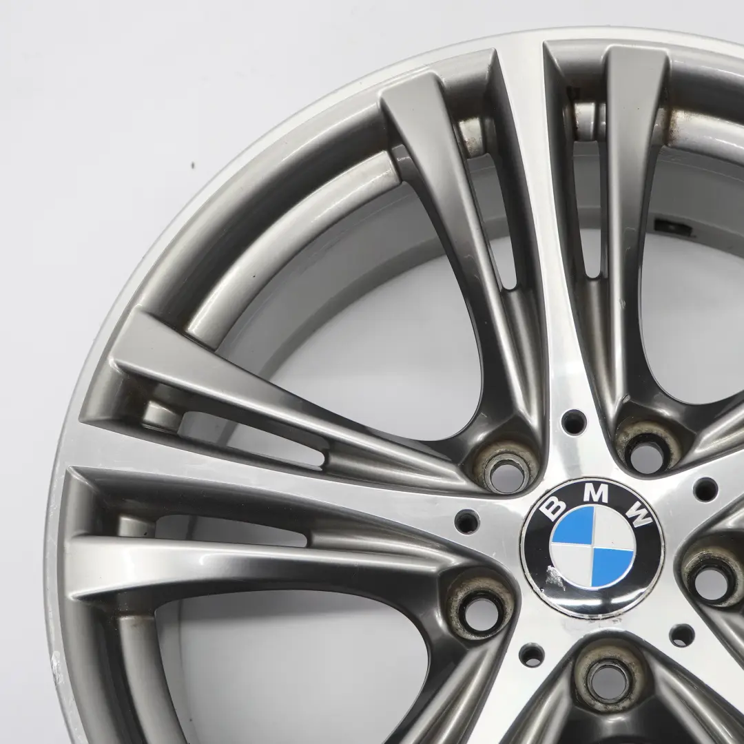 Llanta aleación trasera BMW F30 Gris Férrico 19" 8,5J ET:47 Star Spoke 6857566