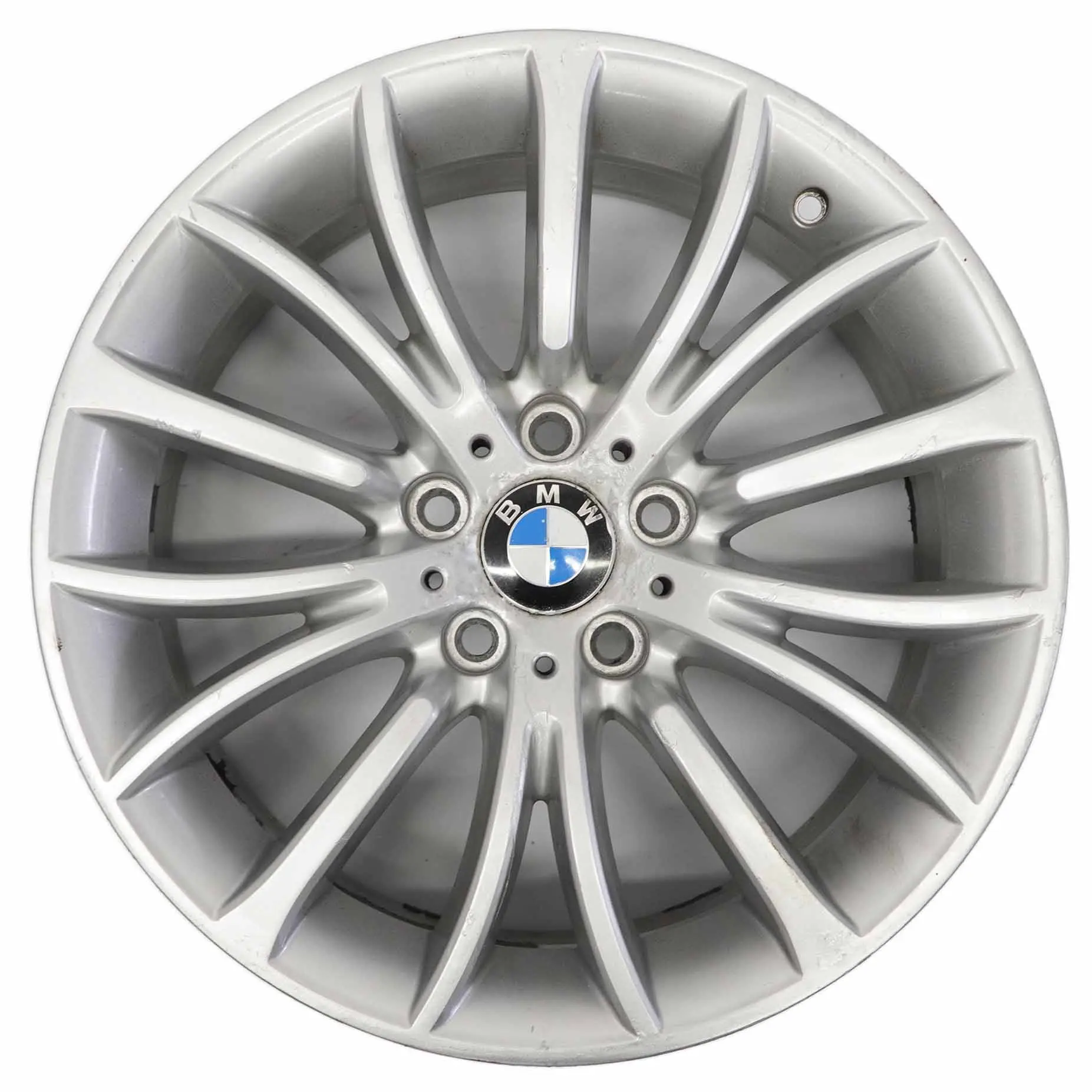 BMW F10 F11 F12 Silberne Leichtmetallfelge 18" Multispoke 454 8J ET:30 6857668