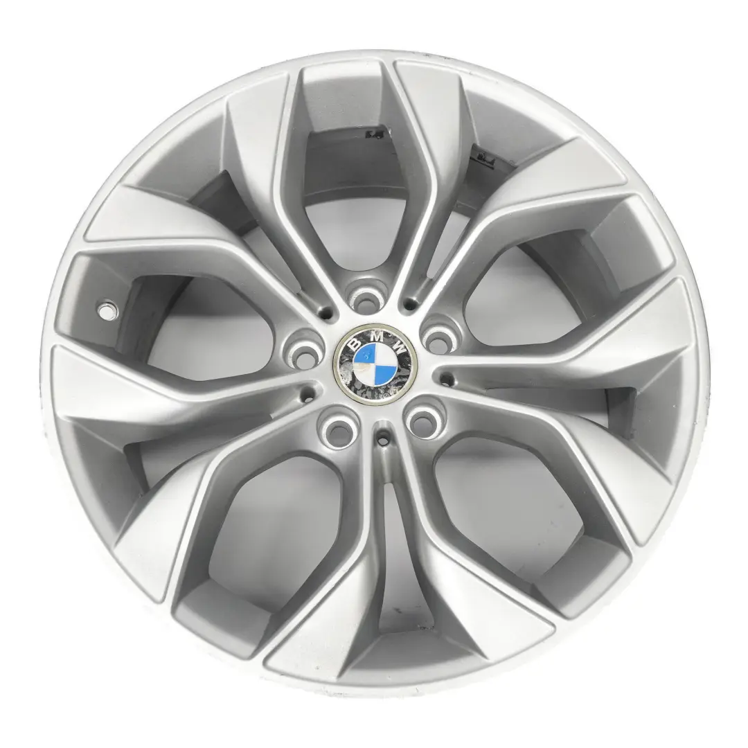 BMW X3 F25 Rear Silver Wheel Rim Alloy 19" Y Spoke 608 9,5J ET:48 6862891