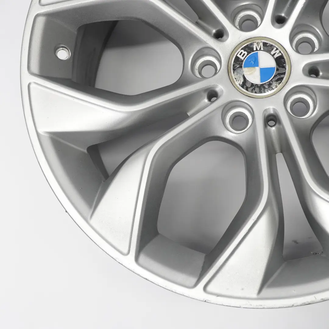 BMW X3 F25 Rear Silver Wheel Rim Alloy 19" Y Spoke 608 9,5J ET:48 6862891