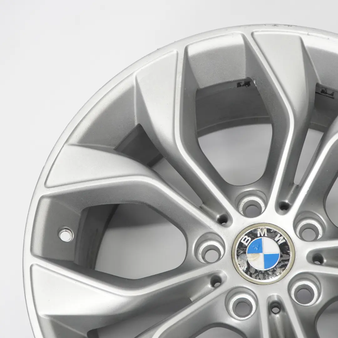 BMW X3 F25 Rear Silver Wheel Rim Alloy 19" Y Spoke 608 9,5J ET:48 6862891