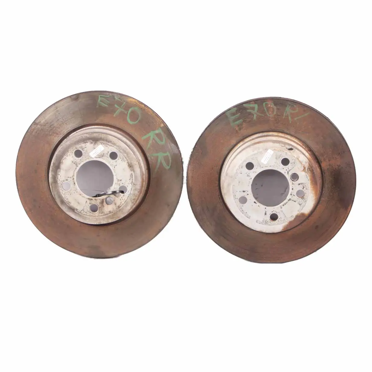 Brake Disc Set BMW X5 E70 Rear Left Right N/O/S Wheel Ventilated Brake 6868940