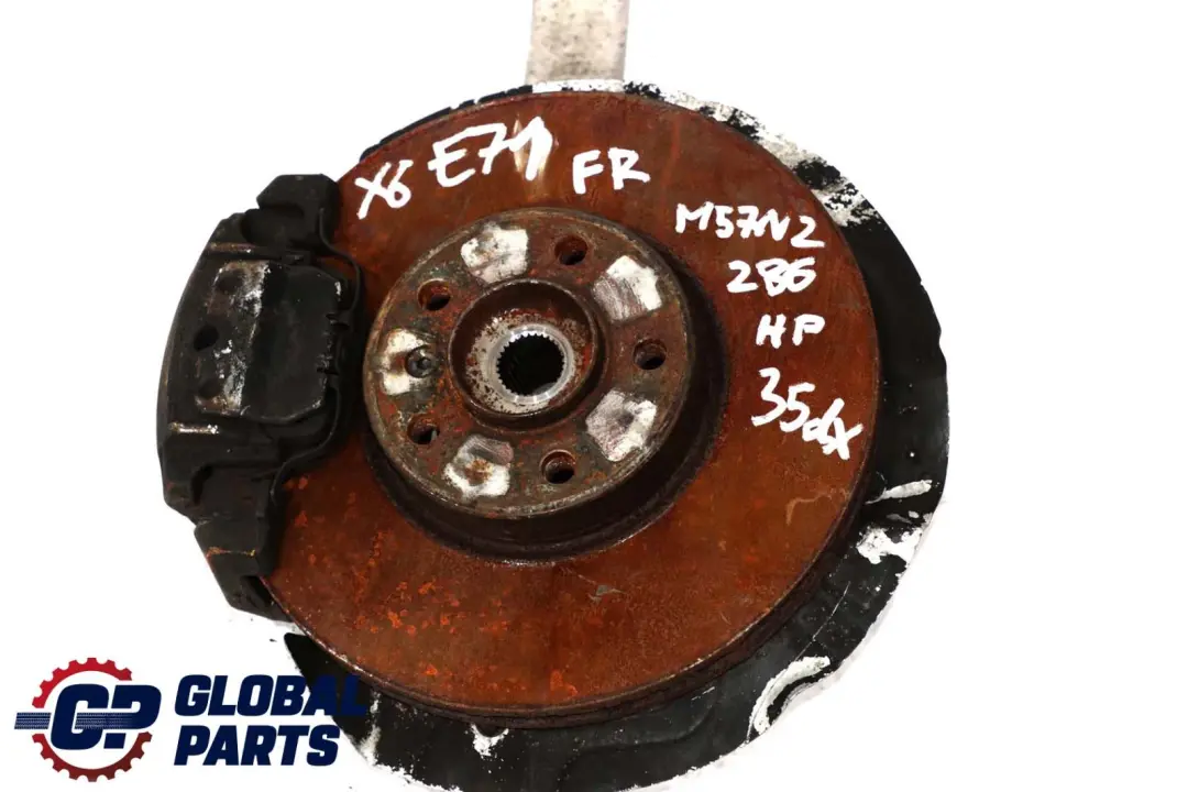 BMW E70 E71 Delantera Derecha O / Suspension Rueda Portador Hub Disco De Freno