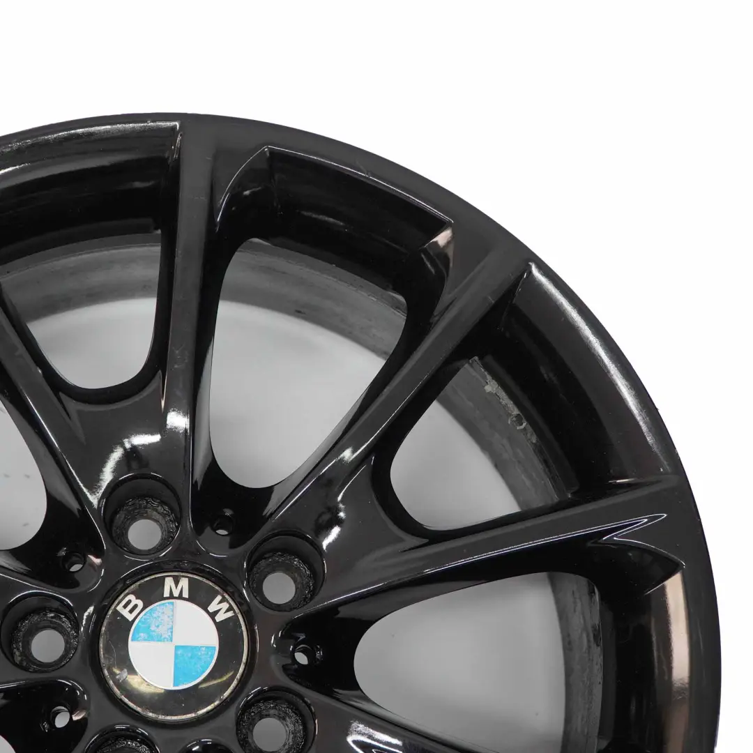 BMW F30 F32 F33 LCI Llanta de aleación negra 18" 8J ET:34 V-Spoke 398 6874819