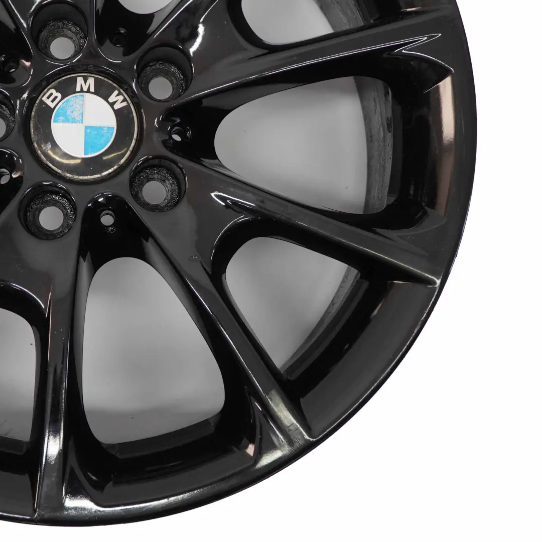 BMW F30 F32 F33 LCI Llanta de aleación negra 18" 8J ET:34 V-Spoke 398 6874819