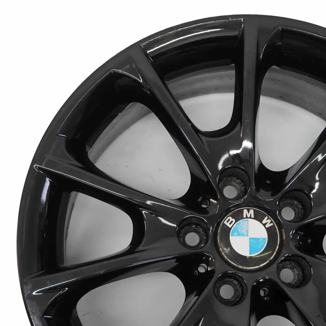 BMW F30 F32 F33 LCI Llanta de aleación negra 18" 8J ET:34 V-Spoke 398 6874819