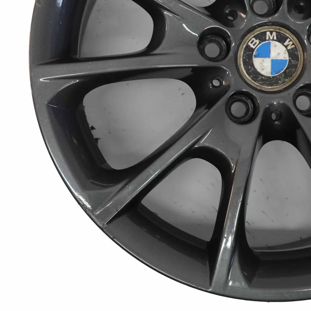 BMW F30 F32 F33 LCI Llanta aleación negra 18" 8.5J ET:47 V-Spoke 398 6874821