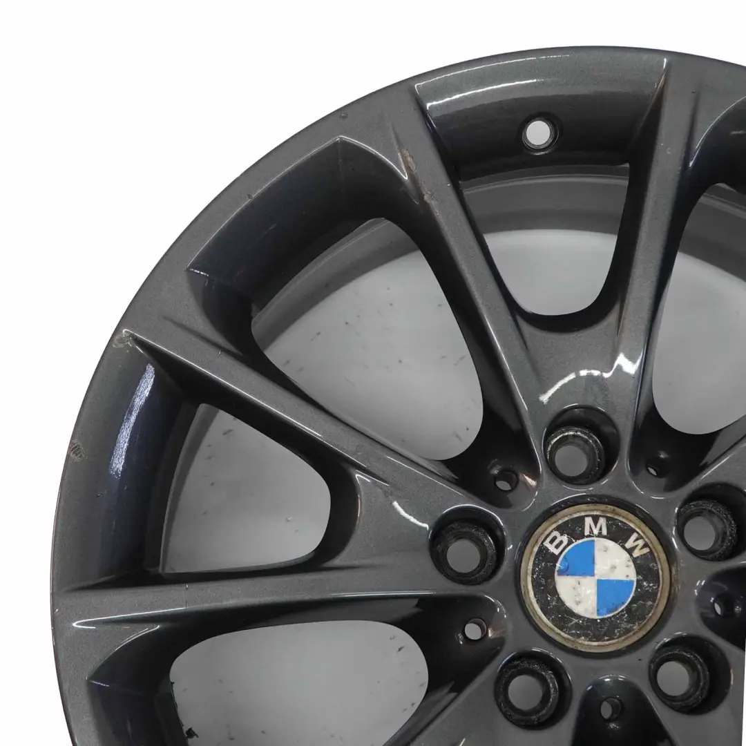 BMW F30 F32 F33 LCI Llanta aleación negra 18" 8.5J ET:47 V-Spoke 398 6874821