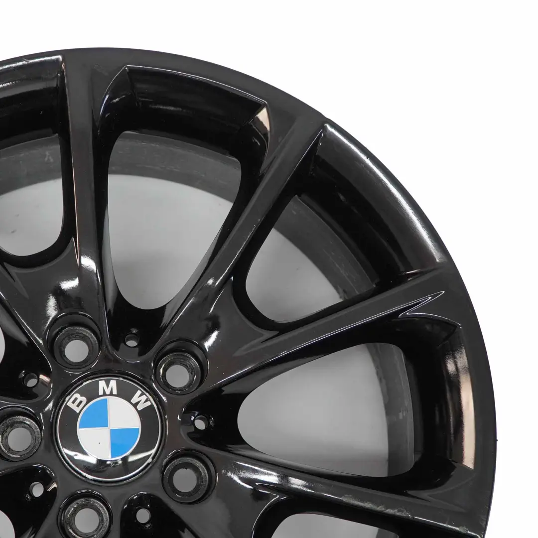 BMW F30 F32 F33 LCI Llanta aleación negra 18" 8.5J ET:47 V-Spoke 398 6874821