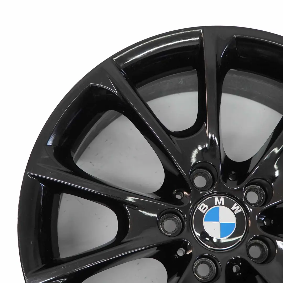 BMW F30 F32 F33 LCI Llanta aleación negra 18" 8.5J ET:47 V-Spoke 398 6874821