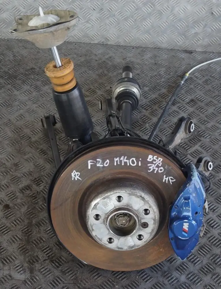 BMW 1 F20 M140i M Sport Rear Right O/S Suspension Leg Axle Brake Disc Hub