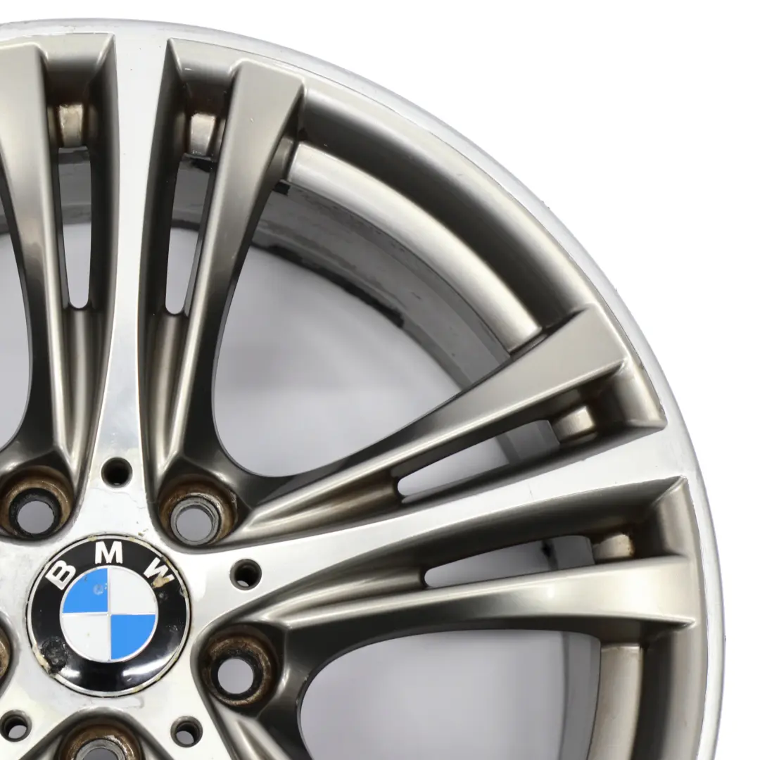 BMW F30 F31 Gris Férrico Llanta de aleación 19" 8J ET:36 Star Spoke 407 6883014