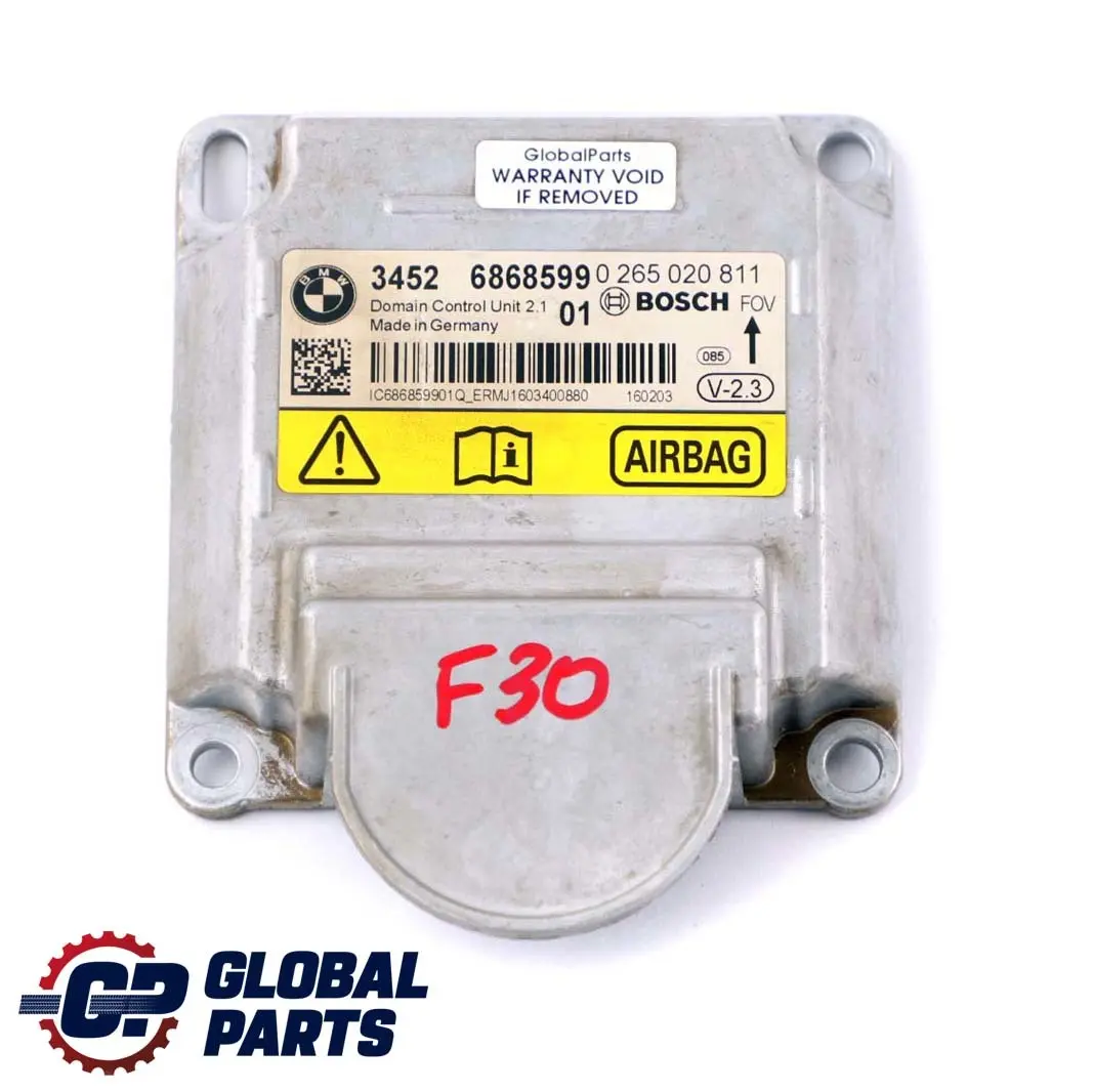 BMW F20 F21 F22 F30 F31 F32 Moduł Sensor Poduszek Airbag ICM ECU 6868599