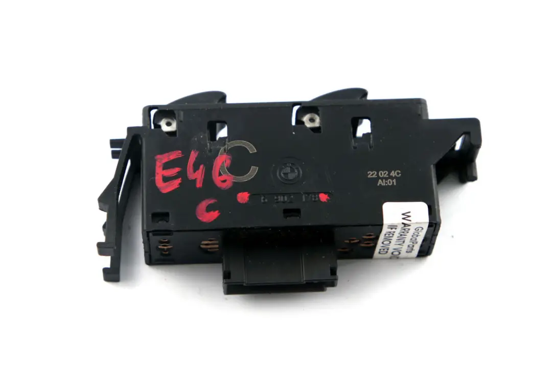 BMW 3 Series E46 Window Lifter Switch Passenger's Side Trim Panel 6902178