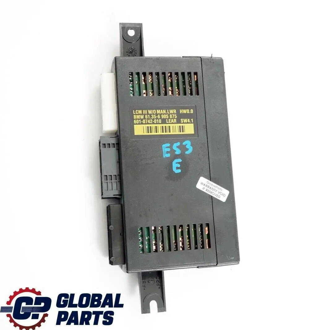 BMW X5 Series E53 Light Check Module Control Unit ECU Lear LCM III 6905875