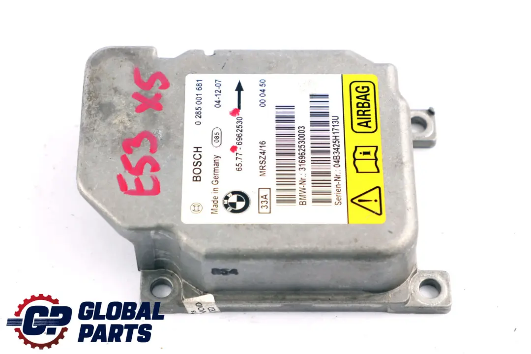 BMW E46 E53 Unidad de control de aire lateral ECU Module 6912755 6962530