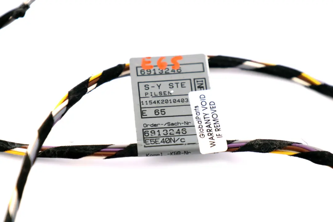 BMW 7 Series E65 E66 Rear Seat Wiring Cable Electrical System 6913246