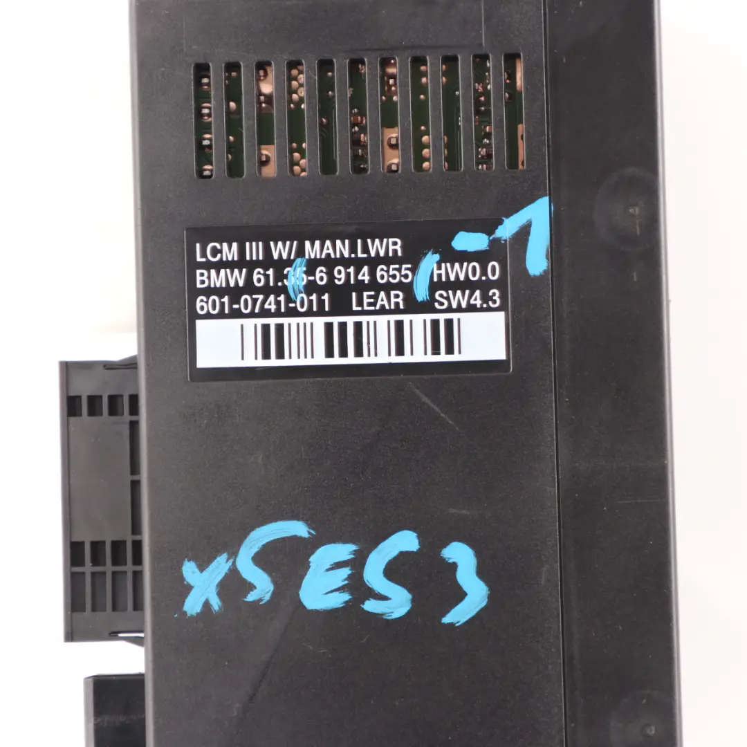 BMW X5 E53 Headlight Light Check Module Control Unit ECU Lear LCM III 6914655