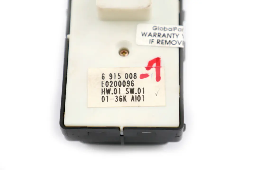 BMW 7 Series E65 E66 Window Lifter Switch Driver's Door Right O/S 6915008