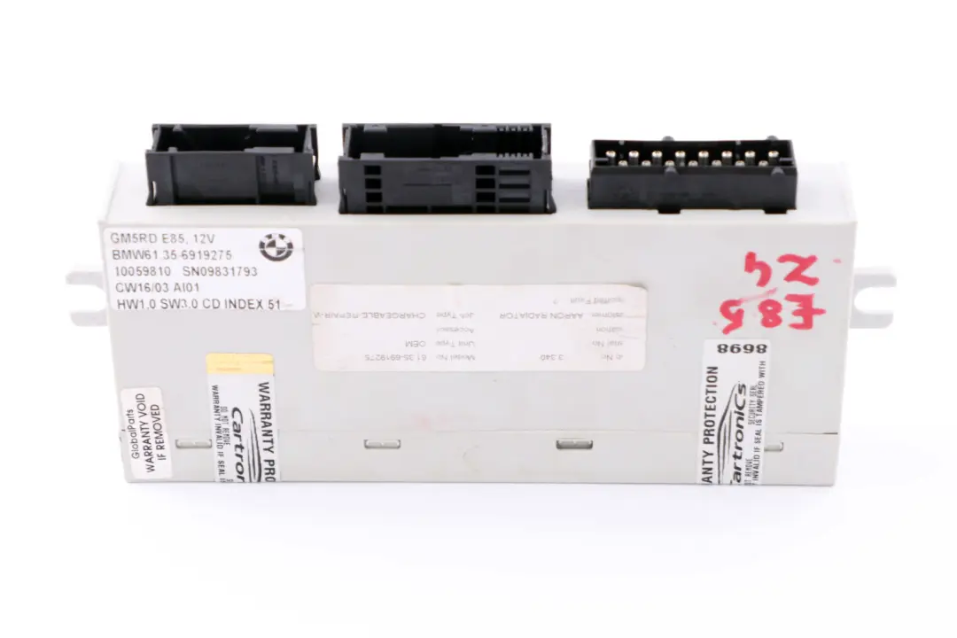 BMW Z4 Series E85 E86 Body Control Unit Module GM5 Star12 Delphi 6919275