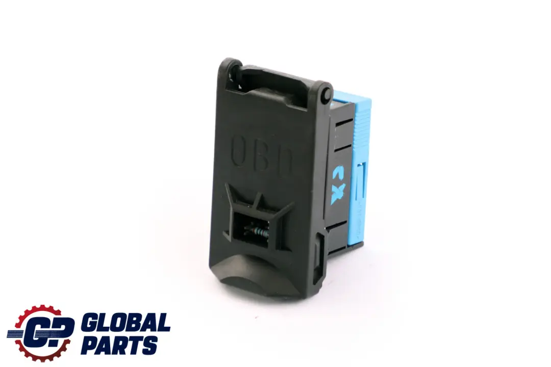 BMW E46 E39 E53 Tapa Con Marco Enchufe OBD Azul Blau 6920069